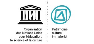 Logo de l'unesco et du patrimoine culturel immatériel